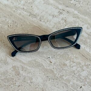 Miu Miu Rhinestone Cat Eye Sunglasses